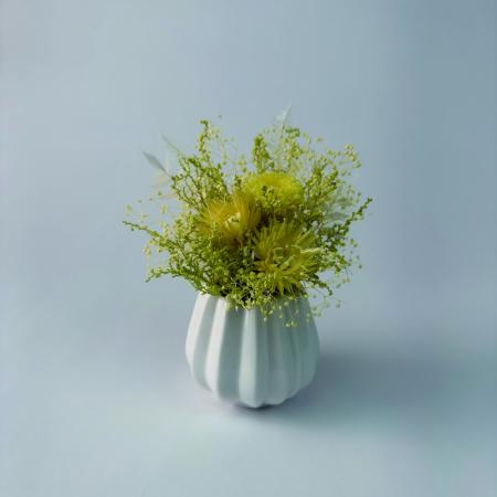 特価◎【プリザーブド】OrangeDeco/Fluffy  S YE/KJ0F6204