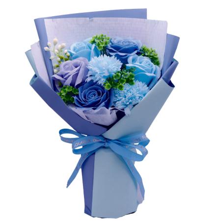【ソープフラワー】アムール・デ・フルール/パルフェブーケ ブルー/AM26PRB