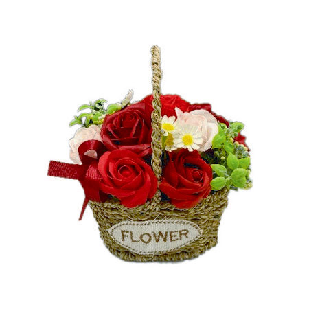 【ソープフラワー】アムール・デ・フルール/フラワーガーデンバスケット レッド/AM26GBR