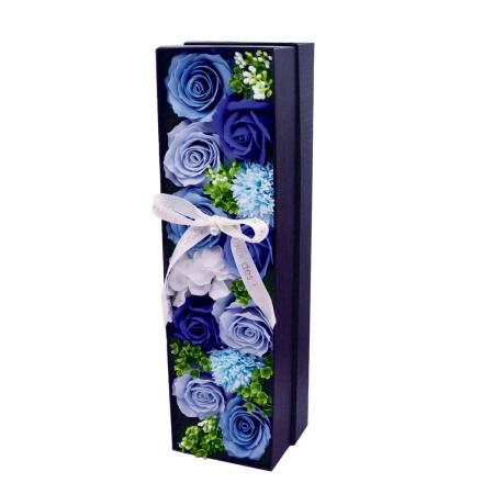 【ソープフラワー】アムール・デ・フルール/カヌレ・ロングボックス ブルー/AM26CNB