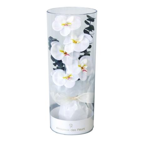 【ソープフラワー】アムール・デ・フルール/フルール・アン・ボトル・オーキッド M ホワイト/AM25OMW