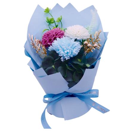 【ソープフラワー】アムール・デ・フルール/メモワールブーケ ブルー/AM26MMB