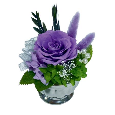 【ソープフラワー】アムール・デ・フルール/プリシルバー・ルーチェ1輪 ラベンダー/AM26L1L