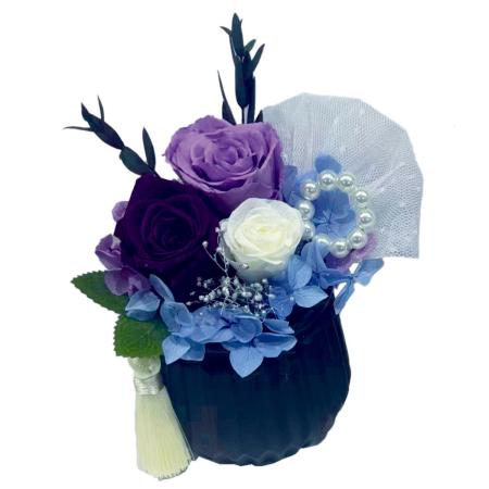 【ソープフラワー】アムール・デ・フルール/プリノーブル・ハーモニー ブラック/ラベンダー/AM26NHB