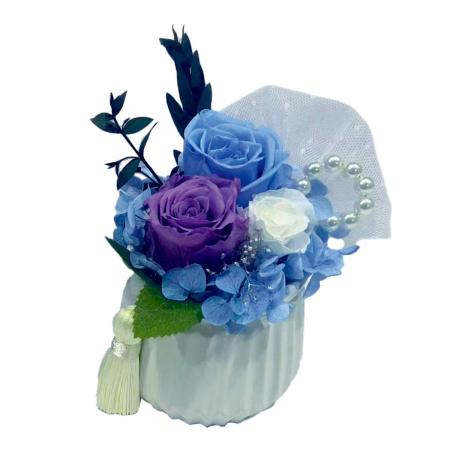 【ソープフラワー】アムール・デ・フルール/プリノーブル・ハーモニー ホワイト/ブルー/AM26NHW