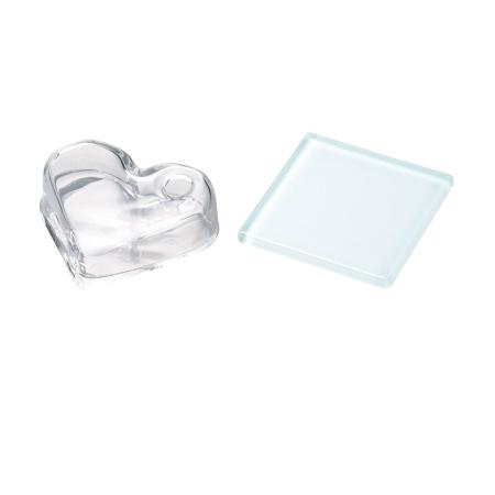 LEOタカオカ/505530クリアハート&ホワイトプレートセット/T-553