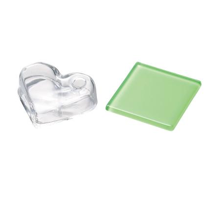 LEOタカオカ/405533クリアハート&グリーンプレートセット/T-553