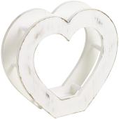 SG Wonder zone/ウッドフレームベース　ハート型　ホワイト/739-048W