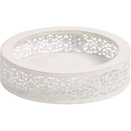 SG Wonder zone/アンティークブリキ&ウッドサークルL ホワイト/540-052W