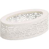 SG Wonder zone/アンティークブリキ＆ウッドオーバル ホワイト/540-054W