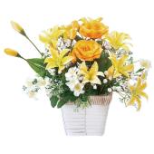 直送】 【造花】光の楽園/光触媒 ロ―ズリリ―/67K38 ※返品・代引