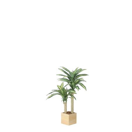 【直送】 【人工観葉植物】光の楽園/光触媒 ウッドボックス幸福の木1.0/2634A300 ※返品・代引・キャンセル不可