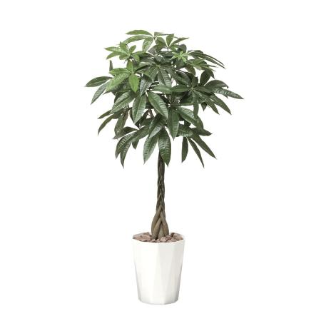【直送】 【人工観葉植物】光の楽園/光触媒 パキラ1.25/510R360 ※返品・代引・キャンセル不可