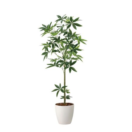 【直送】 【人工観葉植物】光の楽園/光触媒 フレッシュパキラ1.6/2322R430 ※返品・代引・キャンセル不可