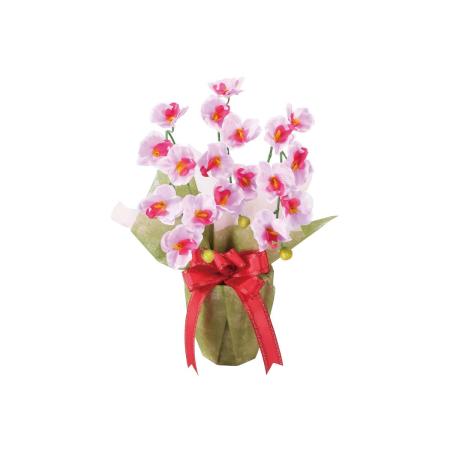 【直送】 【造花】光の楽園/光触媒 ミニ胡蝶蘭LAV/2675A38 ※返品・代引・キャンセル不可