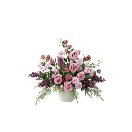 【直送】 【造花】光の楽園/光触媒 ロマンローズ/2666A230 ※返品・代引・キャンセル不可