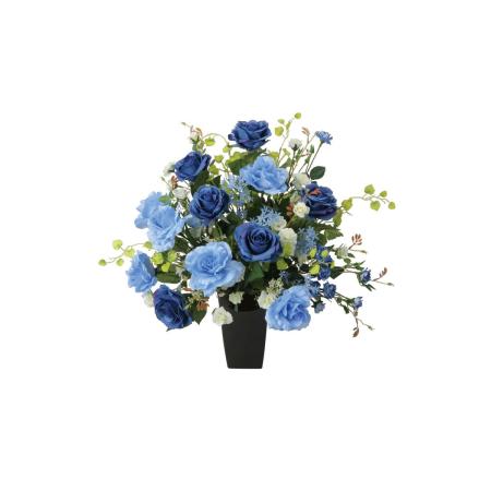 【直送】 【造花】光の楽園/光触媒 ブル—スタ—ロ—ズ/2373R150 ※返品・代引・キャンセル不可