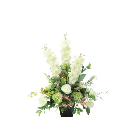 【直送】 【造花】光の楽園/光触媒 ホワイトライン/2498R140 ※返品・代引・キャンセル不可