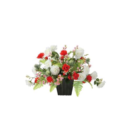 【直送】 【造花】光の楽園/光触媒 エミリーツートンローズ/2681A100 ※返品・代引・キャンセル不可