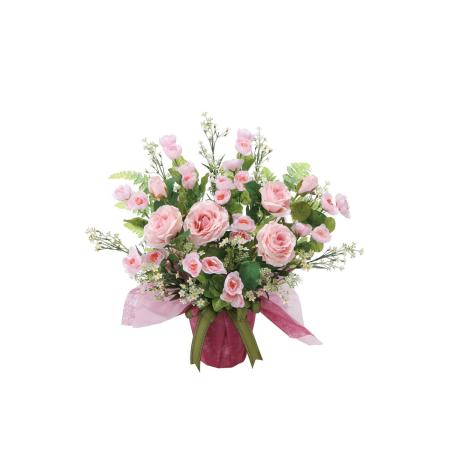 【直送】 【造花】光の楽園/光触媒 アイスルピンク/464R100 ※返品・代引・キャンセル不可