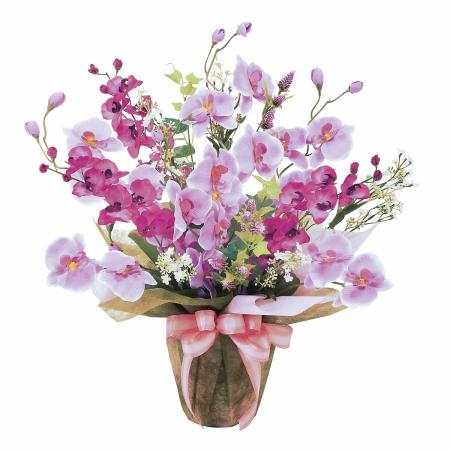 【直送】 【造花】光の楽園/光触媒 ツインコチョウラン/319R90 ※返品・代引・キャンセル不可