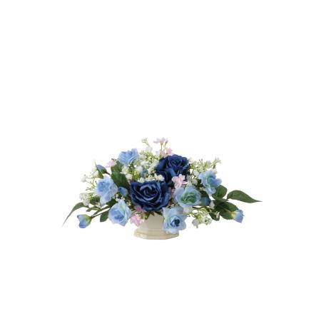 【直送】 【造花】光の楽園/光触媒 ツートンブルーローズ/2680A75 ※返品・代引・キャンセル不可