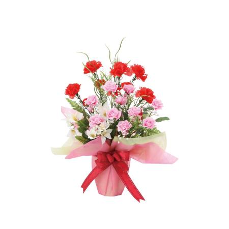 【直送】 【造花】光の楽園/光触媒 ミックスカーネーション/858R60 ※返品・代引・キャンセル不可