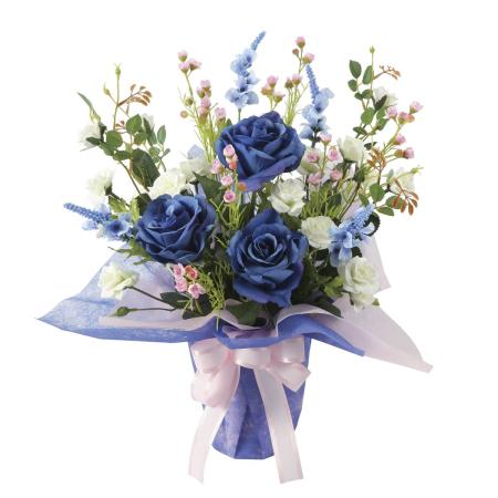 【直送】 【造花】光の楽園/光触媒 ブル—レイン/880R65 ※返品・代引・キャンセル不可