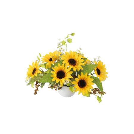 【直送】 【造花】光の楽園/光触媒 サンフラワー/2659A60 ※返品・代引・キャンセル不可
