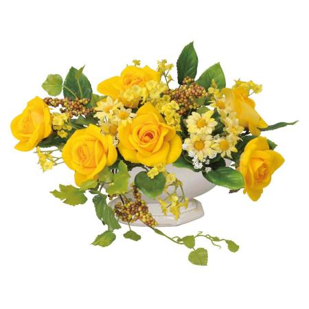 【直送】 【造花】光の楽園/光触媒 マ-メイドロ-ズ/340R45 ※返品・代引・キャンセル不可