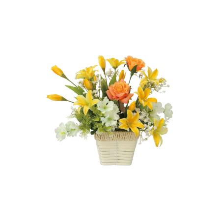 【直送】 【造花】光の楽園/光触媒 ロ—ズリリ—/67R40 ※返品・代引・キャンセル不可