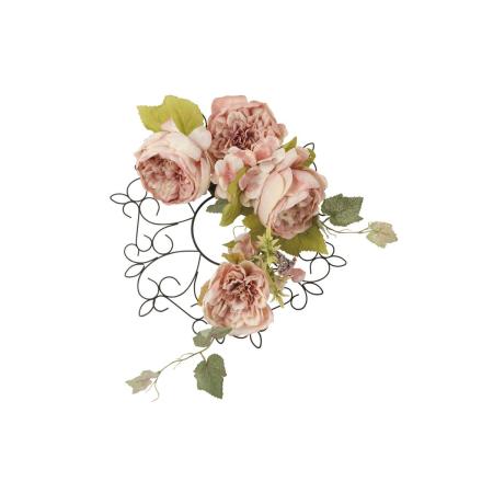 【直送】 【造花】光の楽園/光触媒 壁掛けキャベジローズ/2728A30 ※返品・代引・キャンセル不可