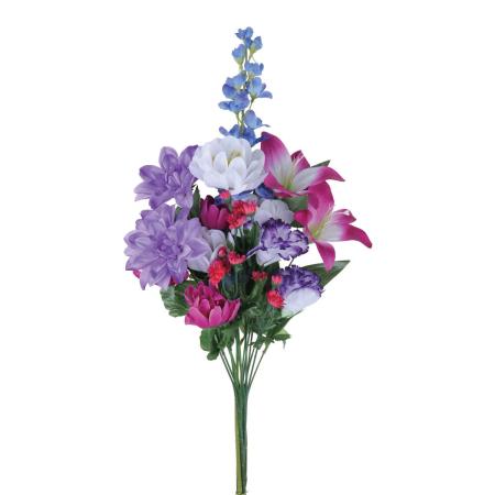 【直送】 【造花】光の楽園/光触媒 上手組仏花ラベンダー1本/2695A28N ※返品・代引・キャンセル不可