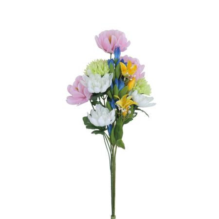 【直送】 【造花】光の楽園/光触媒 手組仏花ダリア1本/2699A18N ※返品・代引・キャンセル不可