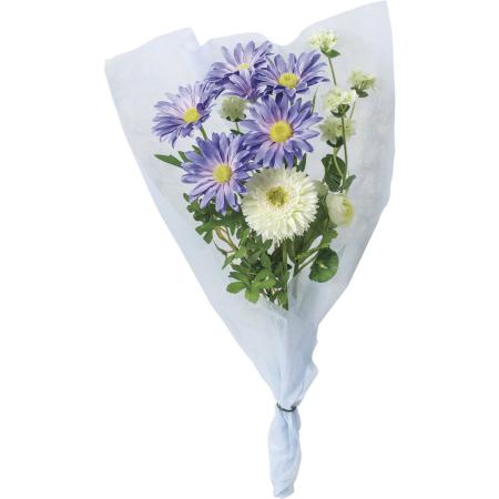 【直送】 【造花】光の楽園/光触媒 ブーケ仏花デージー1本/FPY-103N27 ※返品・代引・キャンセル不可