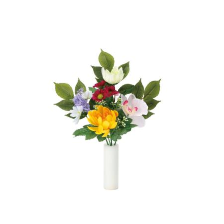 【直送】 【造花】光の楽園/光触媒 仏花ラン1本/2390R14N ※返品・代引・キャンセル不可