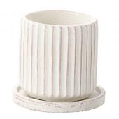 友膳/バーチカルポットSW(受皿付)/TD671 - 花材通販はなどんやアソシエ