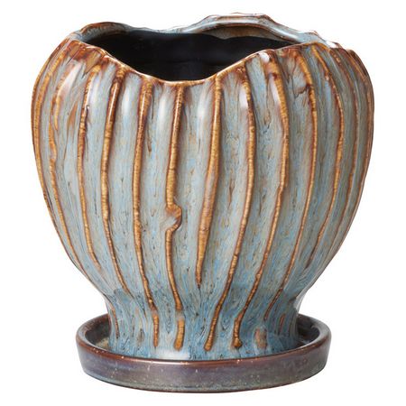 友膳/ポリバーチカルポットMBL(受皿付)/T904