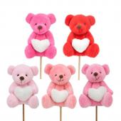 即日☆大橋新治商店/縫いぐるみピック ハートベア 5色アソート/85-565