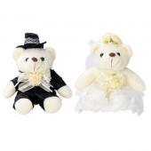松野ホビー/ホワイトウエディングベア(M)/GM-2183 - 花材通販はなどん