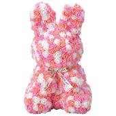 造花】松野ホビー/ラビットローズL トロピカルピンク/GM-4374 - 花材