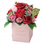 ソープフラワー】松野ホビー/ハンドルバッグ付きシャボンBOX レッド/GM