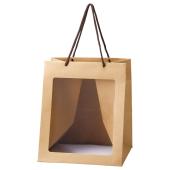 即日☆松野ホビー/窓付きペーパーバッグ(トール) ホワイト/F-1-95705