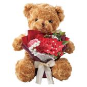 ソープフラワー】松野ホビー/スイートシャボン抱っこベア ホワイト/GM