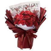 ソープフラワー】松野ホビー/スタンドスイートシャボン14輪ブーケ