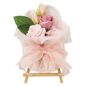 ソープフラワー】松野ホビー/アロマストーンシャボンスタンド付 ピンク