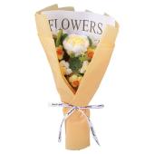 造花】松野ホビー/ニットフラワーローズブーケ ピンク/GM-5645 - 花材