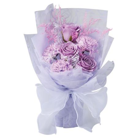 【ソープフラワー】松野ホビー/フローリッシュシャボン手付ボックス パープル/GM-5899