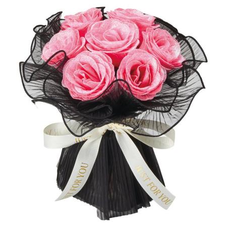 松野ホビー/【造花】グリッターローズ ライトピンク/GM-5939