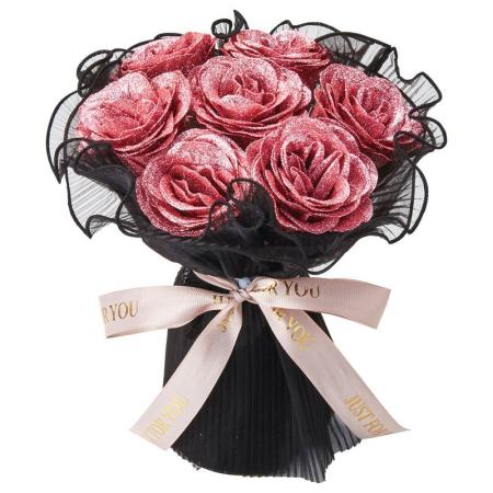 松野ホビー/【造花】グリッターローズ モーブピンク/GM-5940